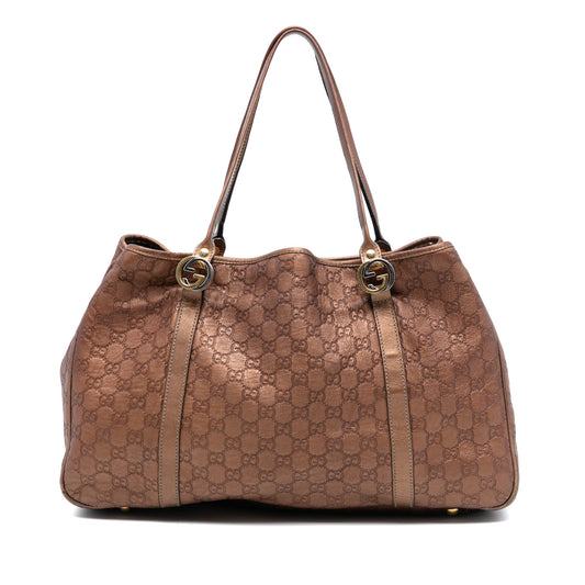 Gucci Large Guccissima Twins Tote