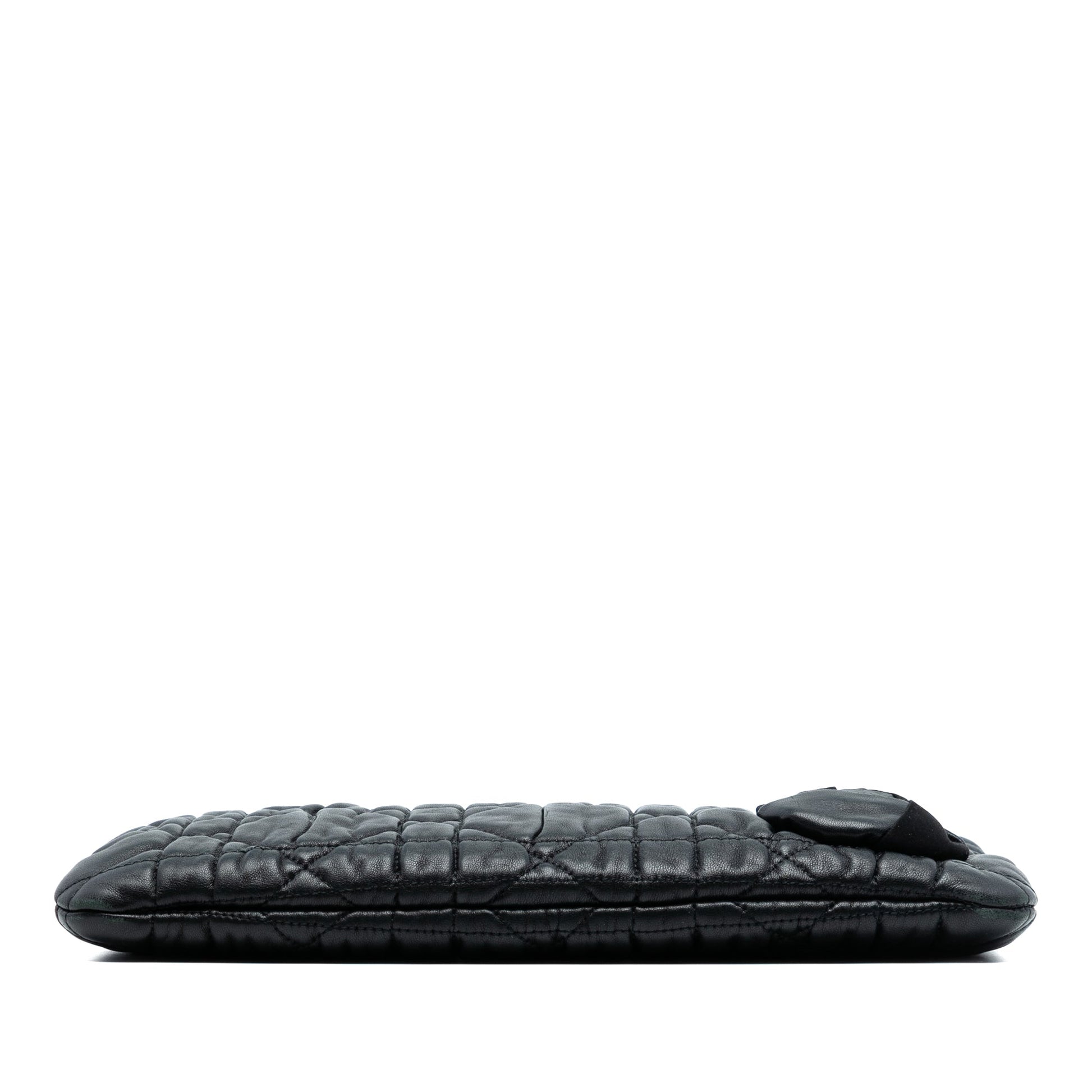 Dior Calfskin Cannage Rose Clutch