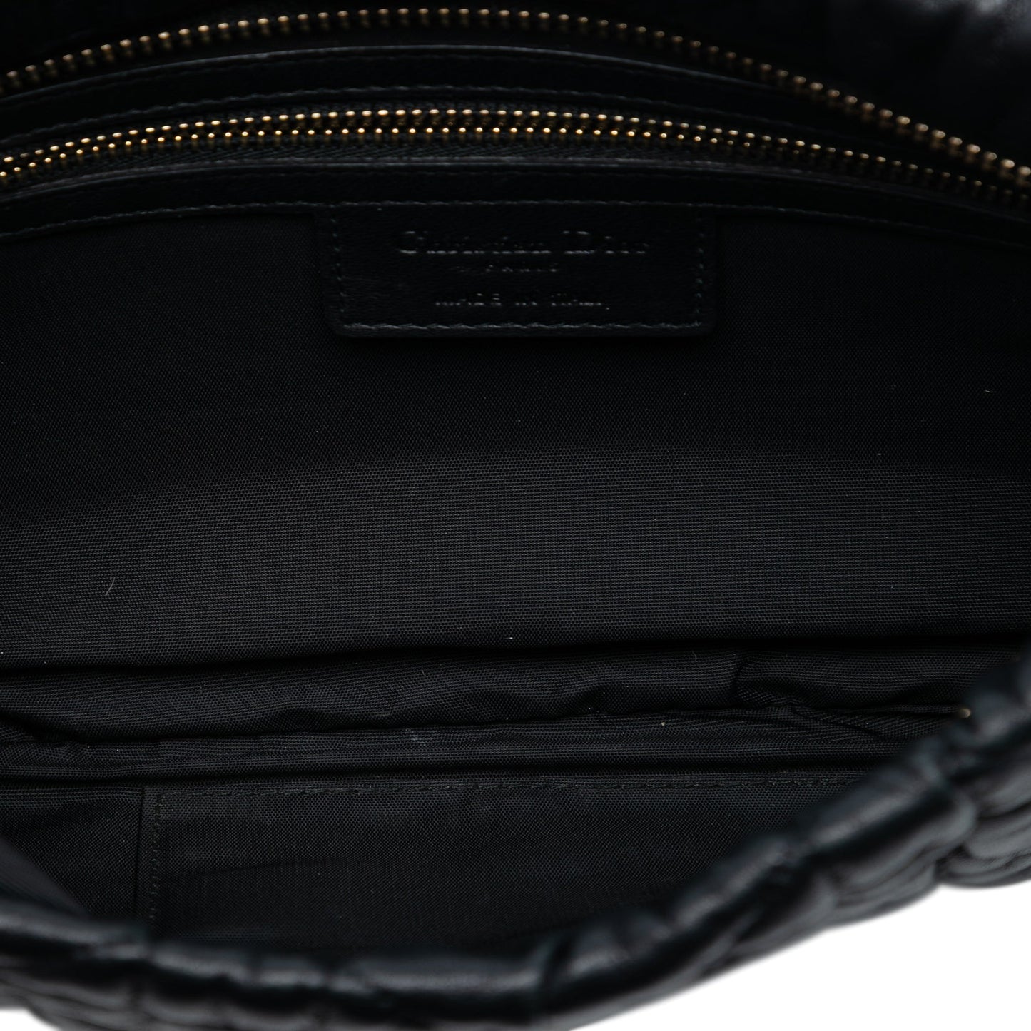 Dior Calfskin Cannage Rose Clutch