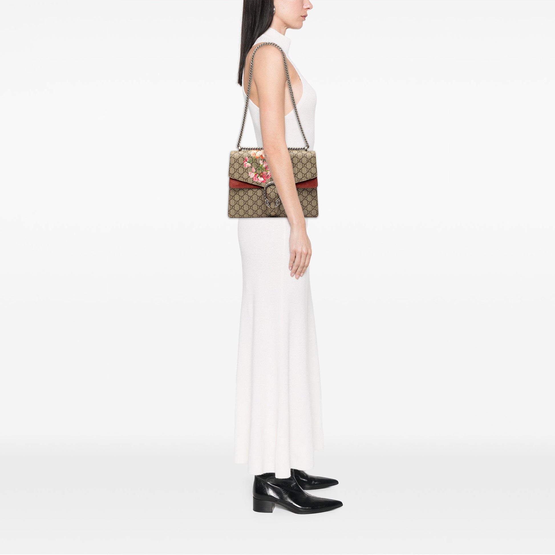 Gucci Medium GG Supreme Blooms Dionysus Shoulder Bag