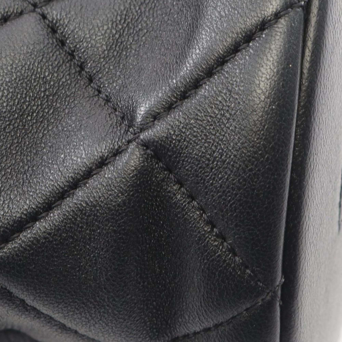 Chanel Quilted Lambskin Pearl Crown Drawstring Bucket Bag