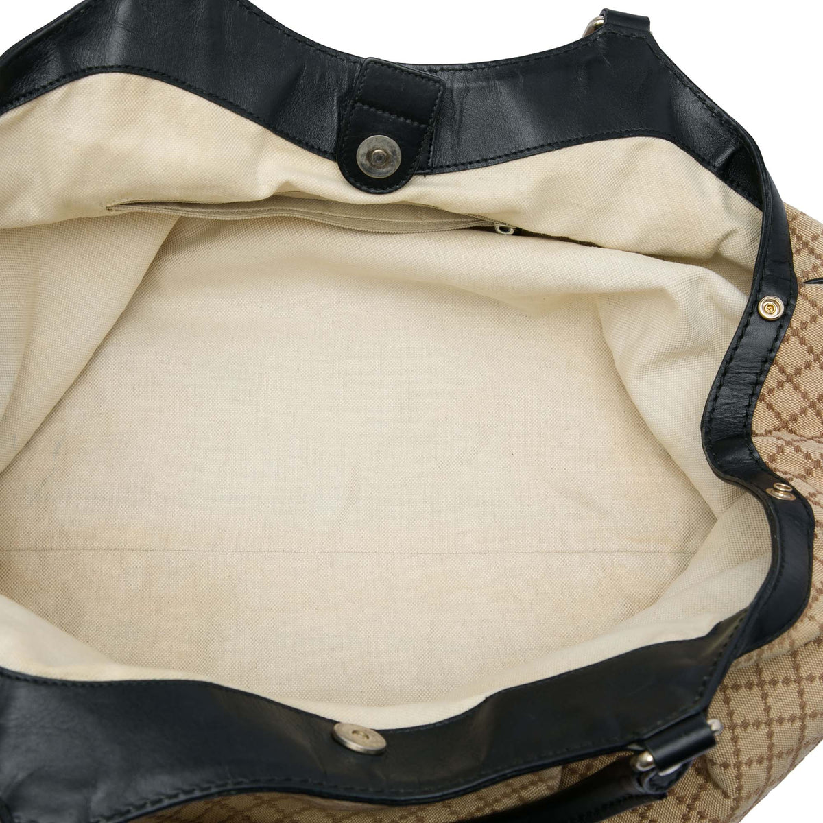 Gucci Large Diamante Canvas Sukey Tote — Beige