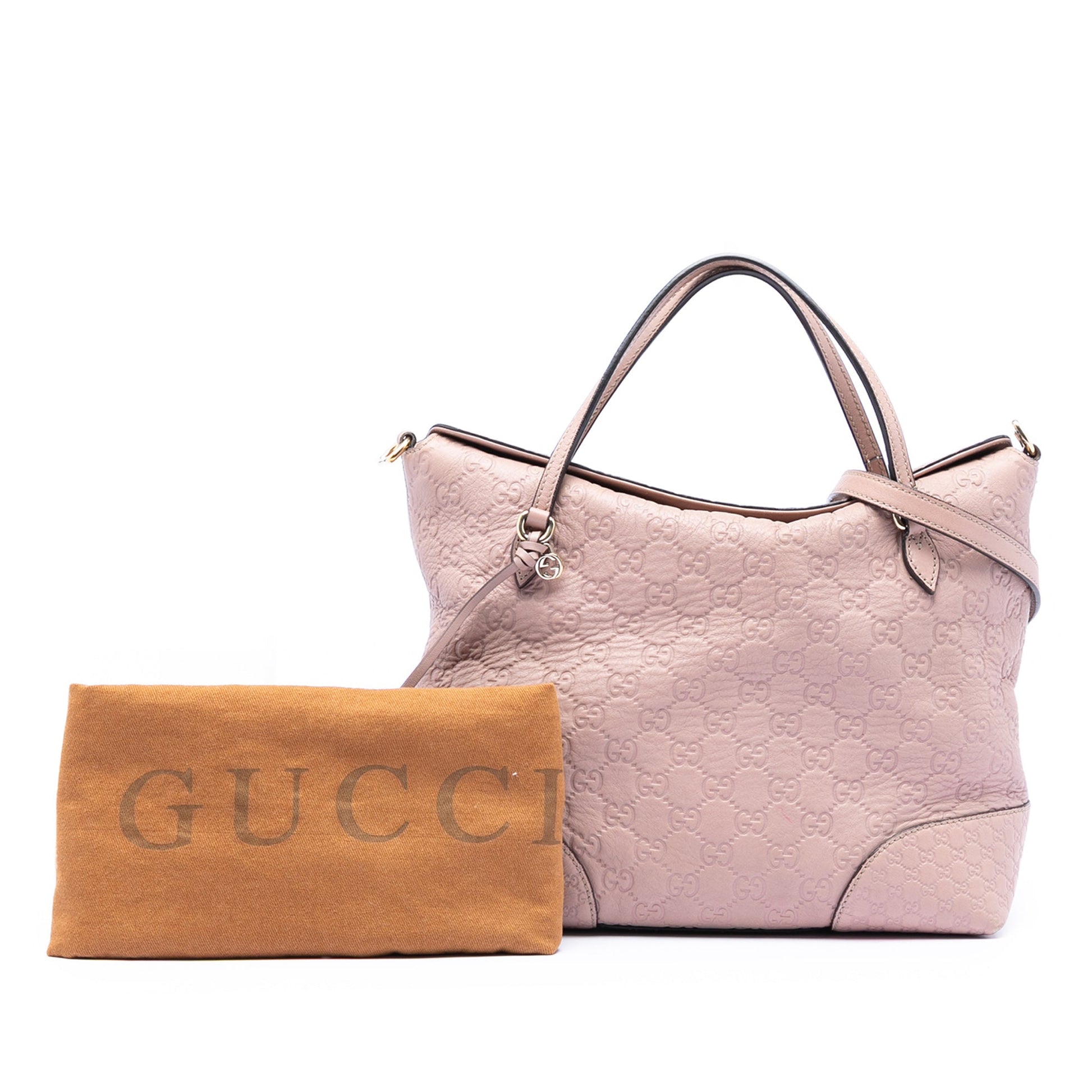 Gucci Medium Guccissima Bree Fold Over Tote
