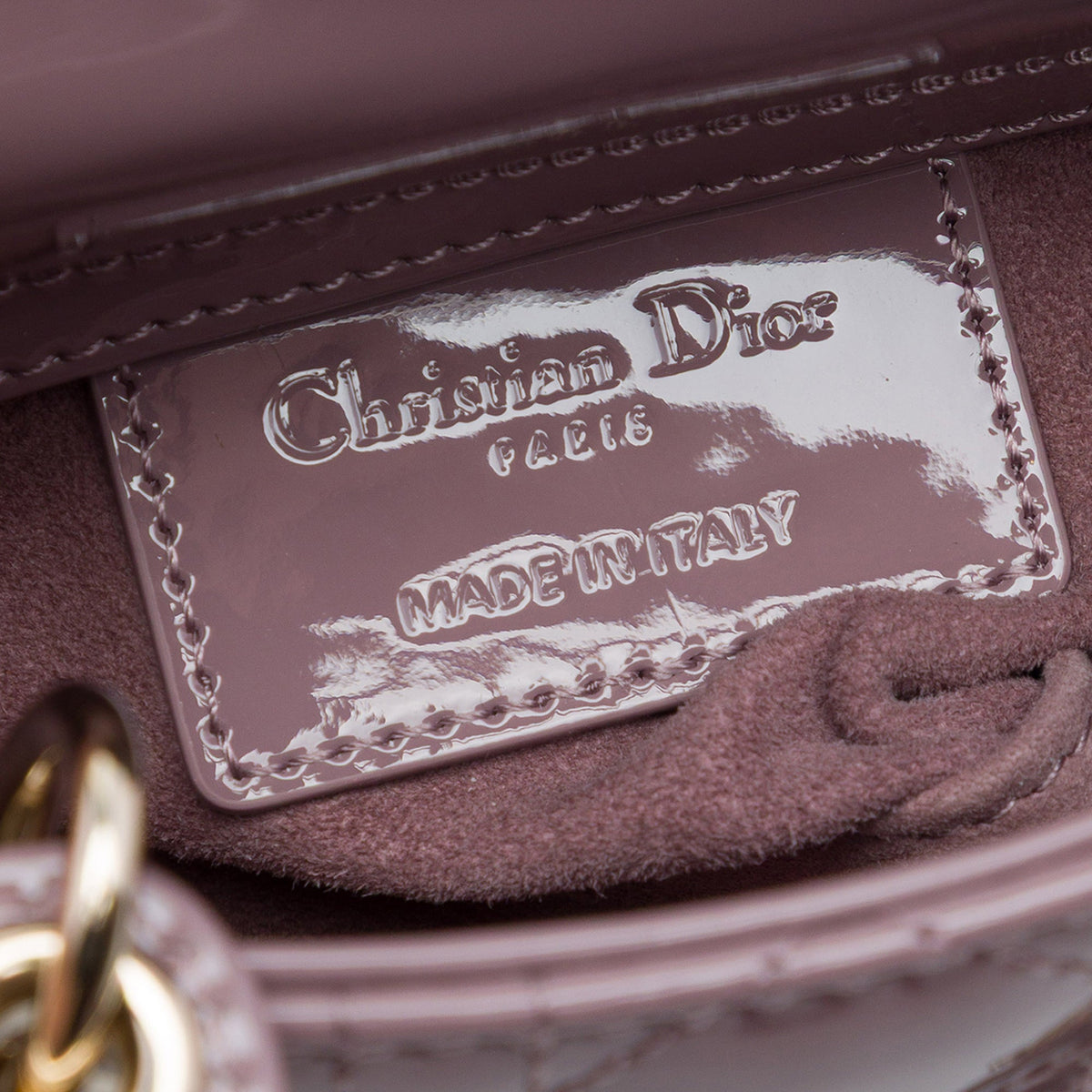 Dior Micro Patent Cannage Lady Dior