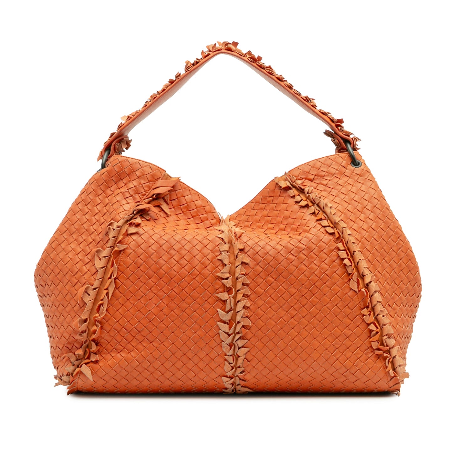 Bottega Veneta Large Nappa Intrecciato Franges Hobo