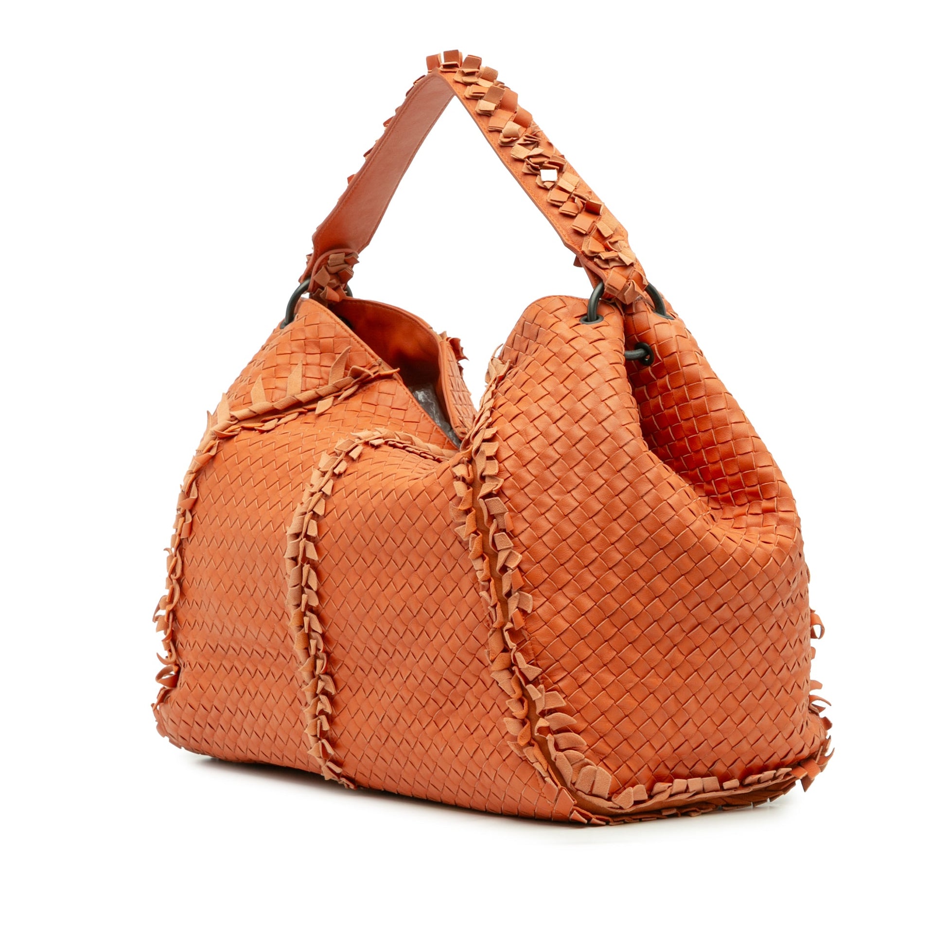 Bottega Veneta Large Nappa Intrecciato Franges Hobo