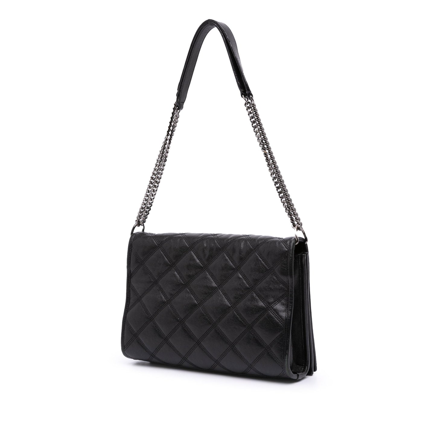Saint Laurent Mini Quilted Lambskin Becky Chain Shoulder Bag