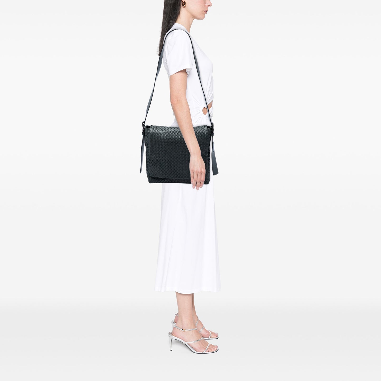 Bottega Veneta Nappa Intrecciato Messenger Bag