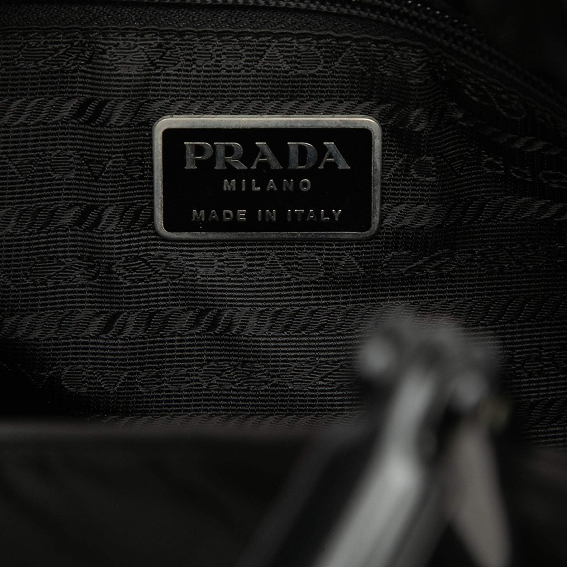 Prada Tessuto Resin Handle Tote