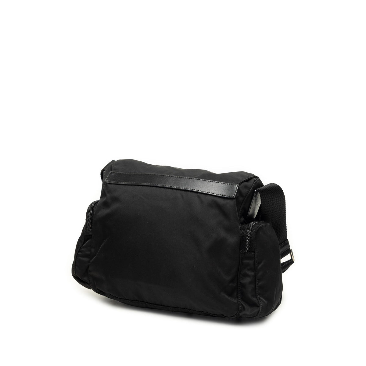 Prada Tessuto Buckle Messenger Bag