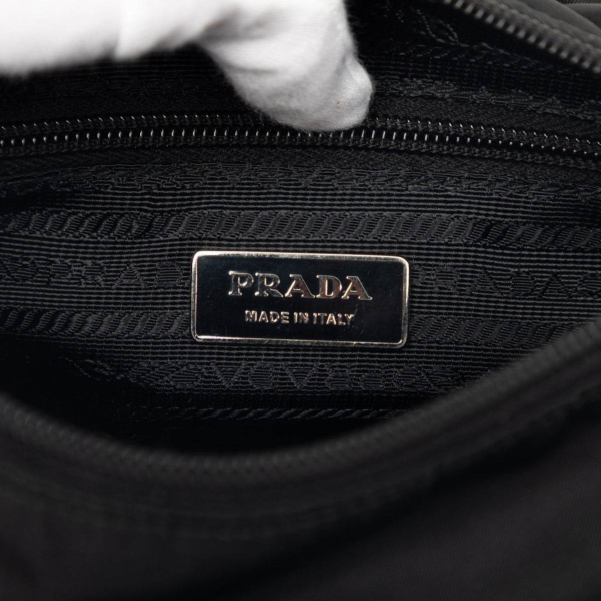Prada Tessuto Buckle Messenger Bag