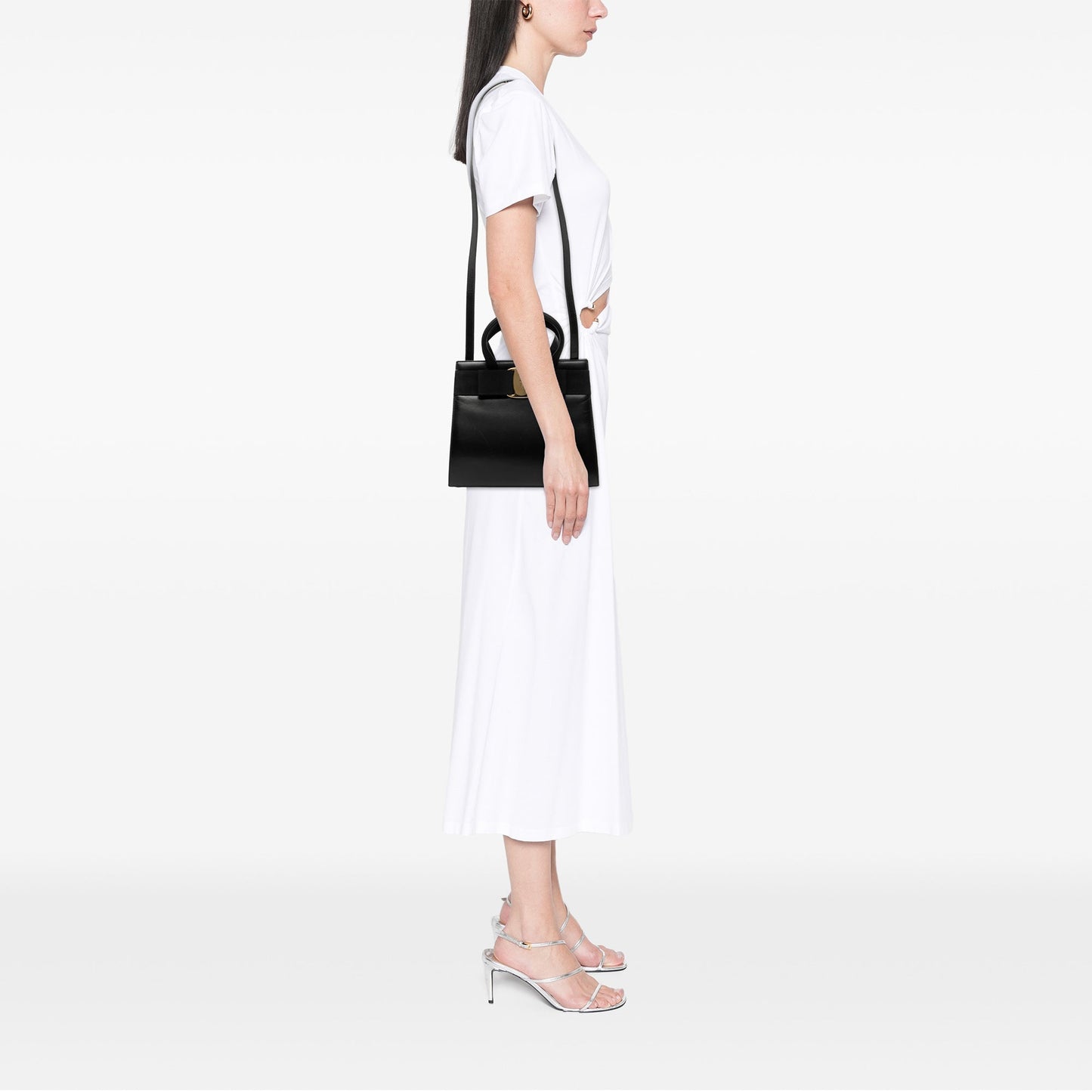 Ferragamo Leather Vara Bow Satchel