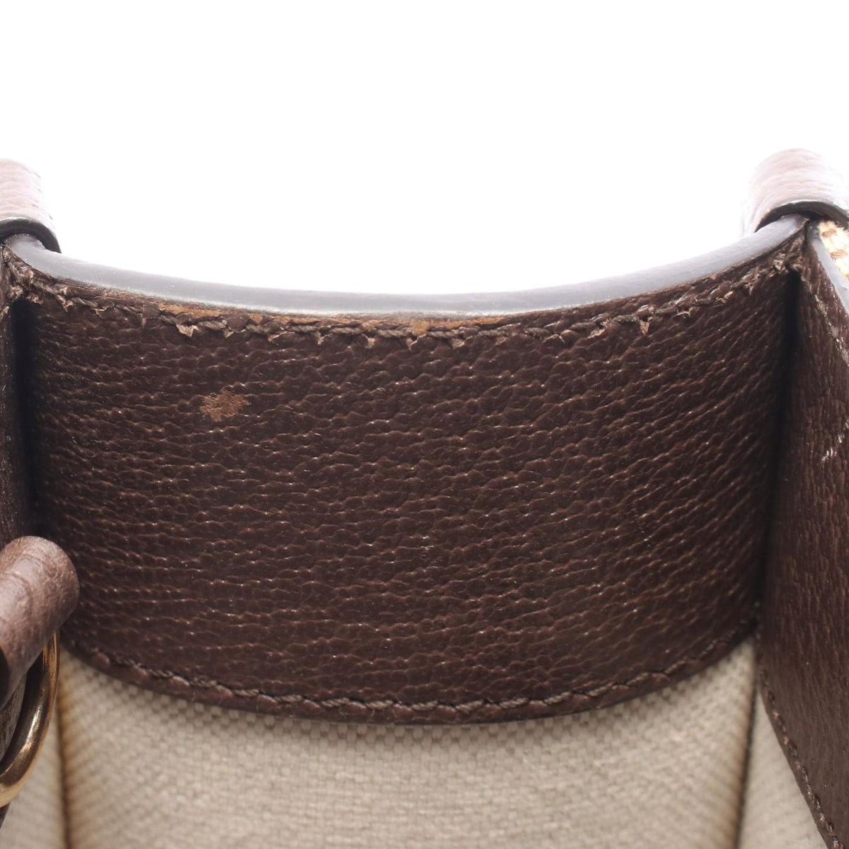Gucci Mini Jumbo GG Canvas Web Satchel — Beige
