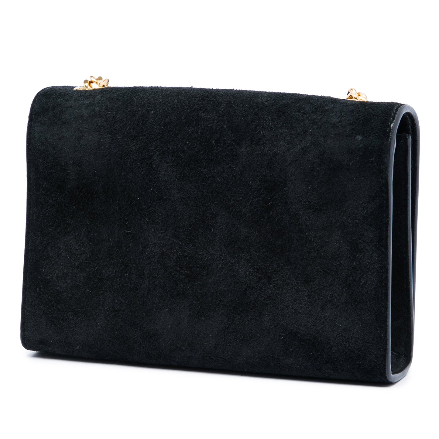Saint Laurent Small Suede Monogram Kate Tassel Crossbody