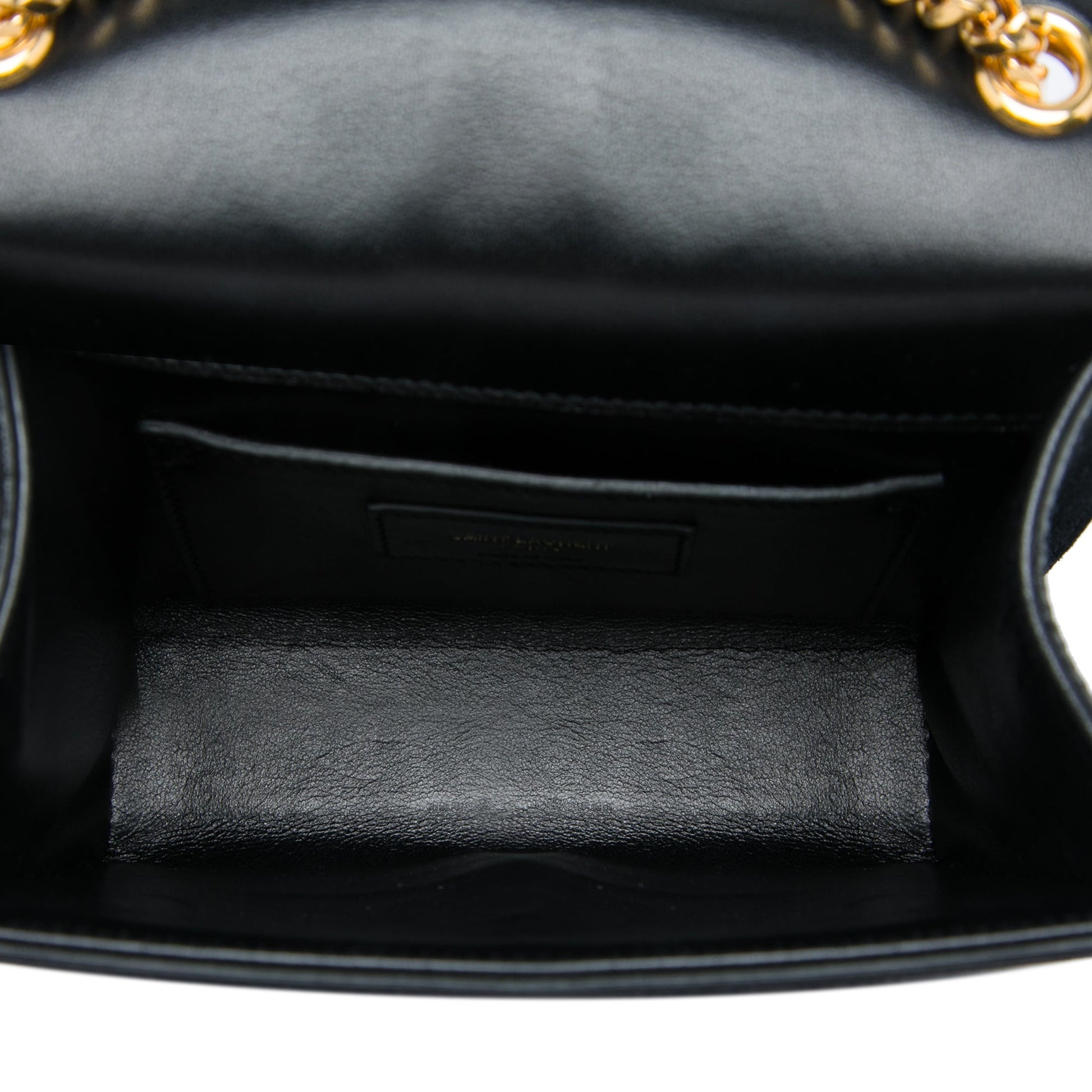 Saint Laurent Small Suede Monogram Kate Tassel Crossbody