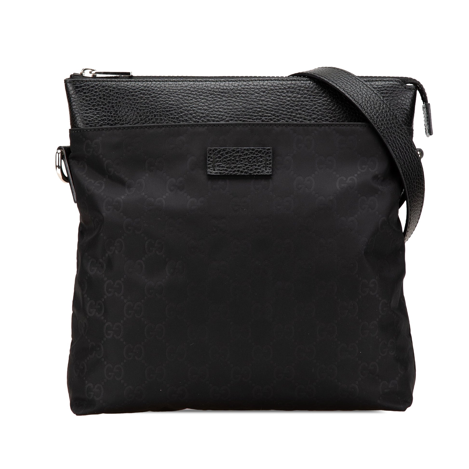 Gucci GG Nylon Flat Messenger Bag