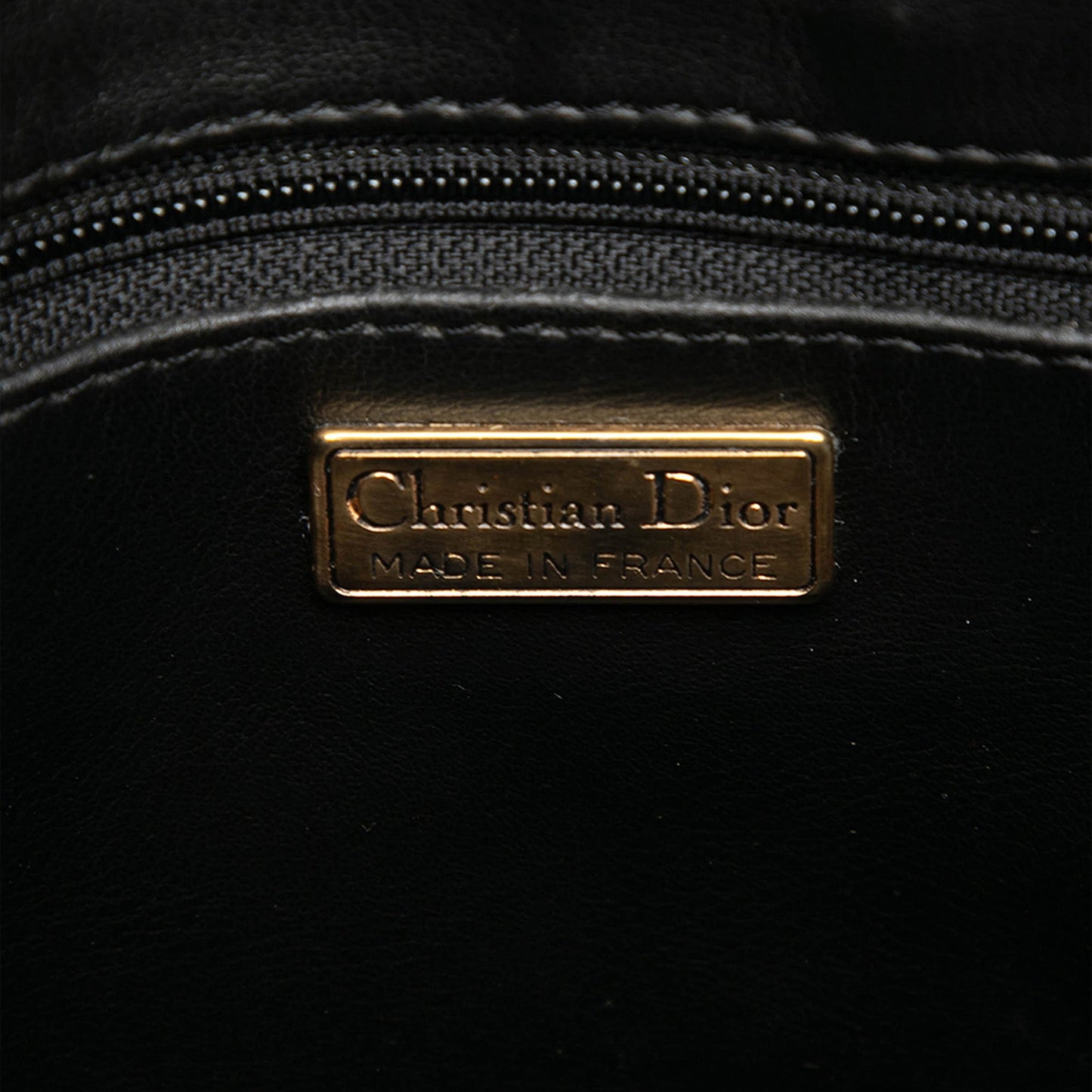 Dior Leather CD Logo Handbag