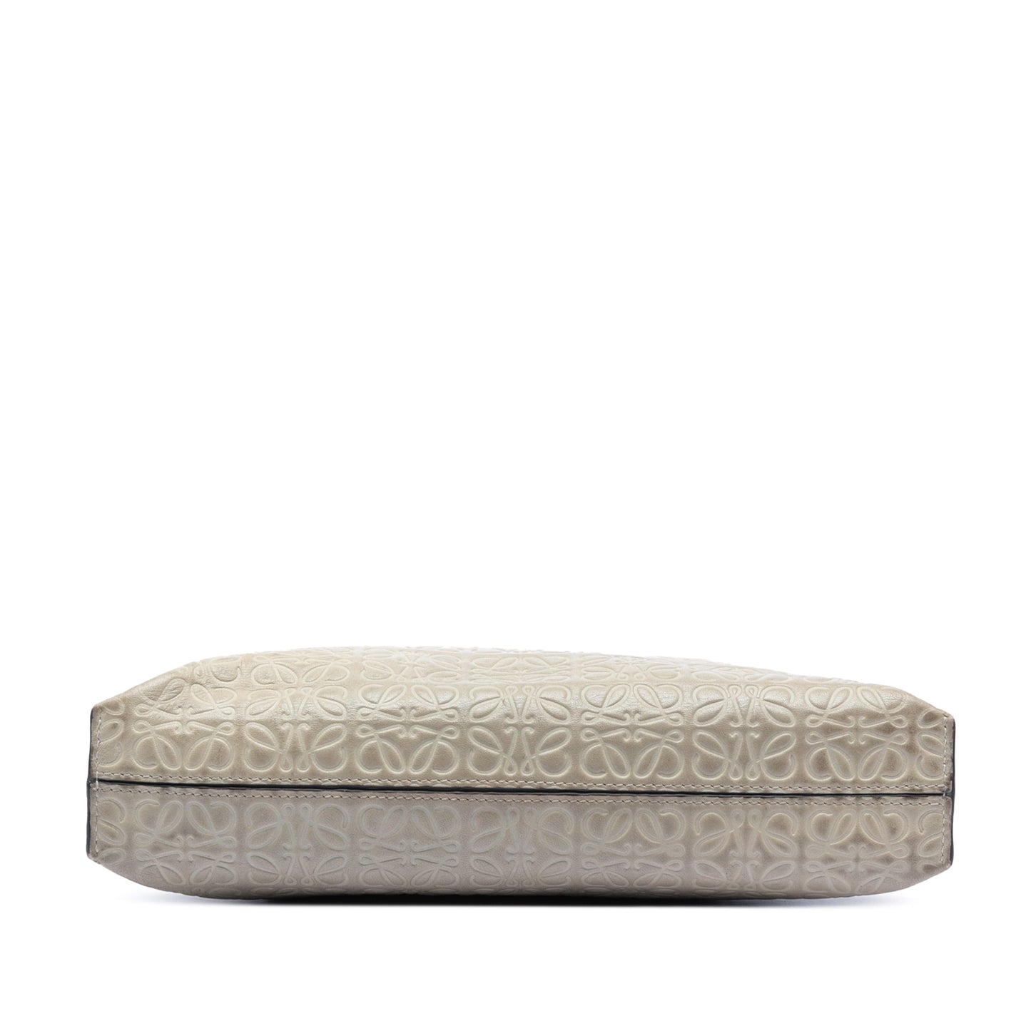 LOEWE Embossed Calfskin Anagram Repeat T Clutch