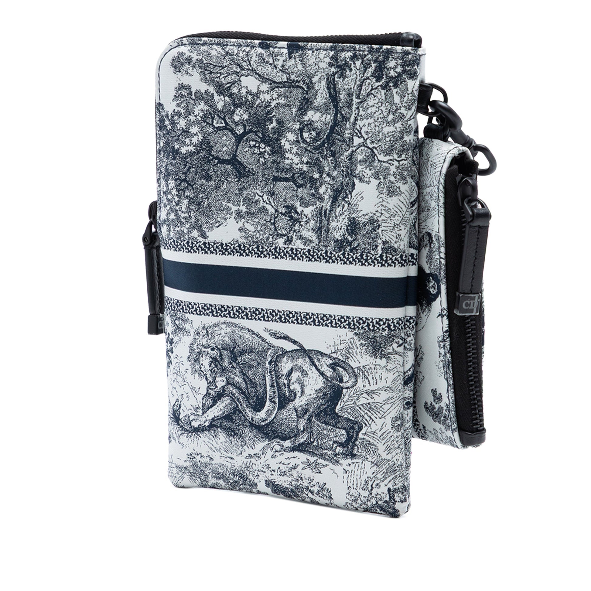 Dior Technical Fabric Embroidered Toile De Jouy DiorTravel Multifunction Pouch