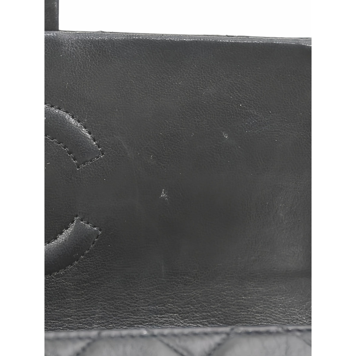 Chanel Small Square Quilted Lambskin Flap — Black