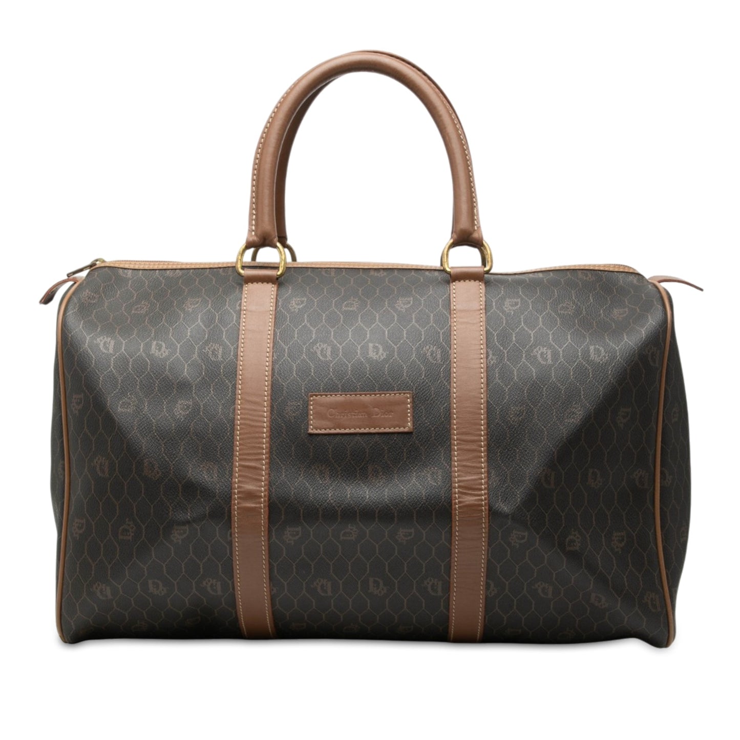 Dior Honeycomb Coated Canvas Boston Bag