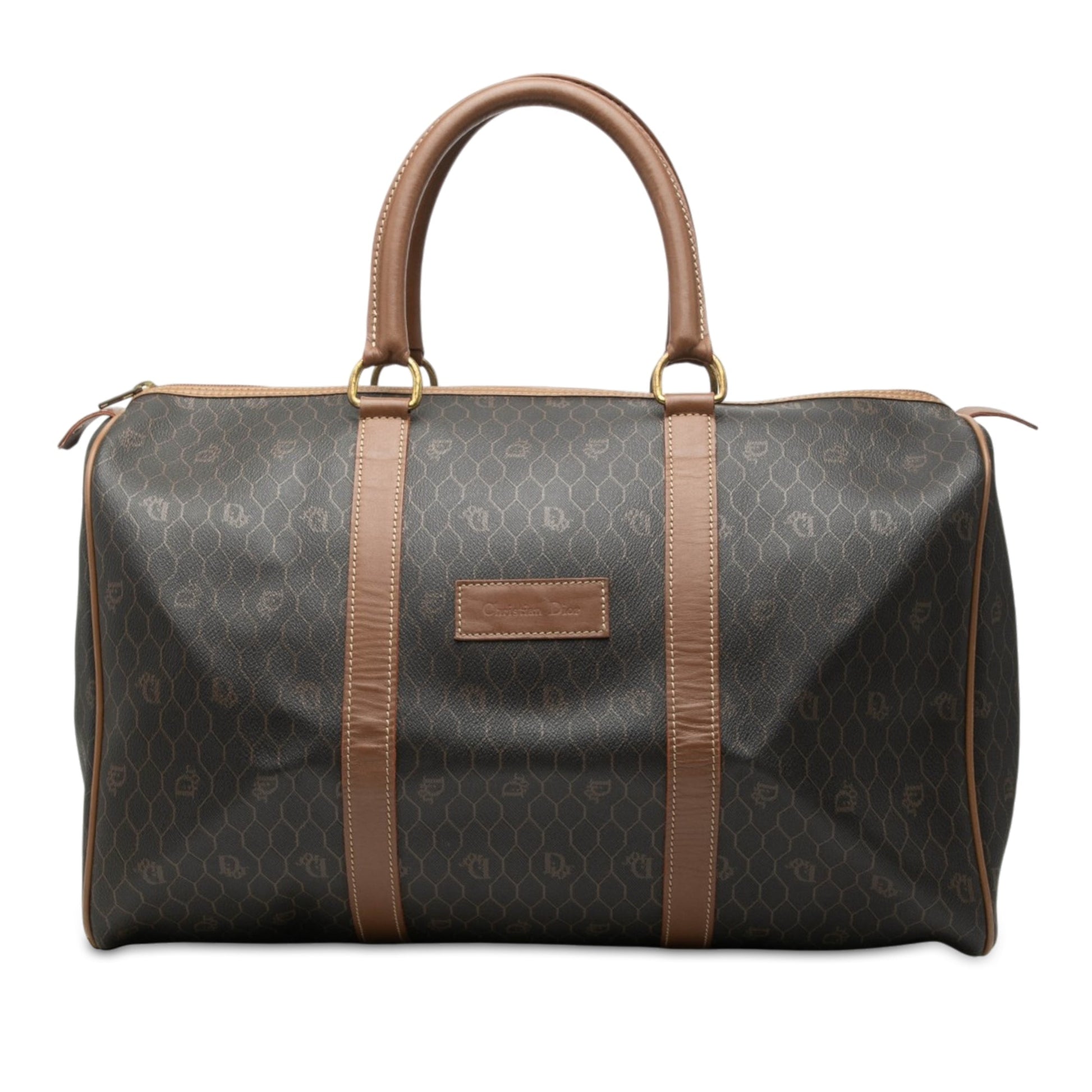 Dior Honeycomb Coated Canvas Boston Bag