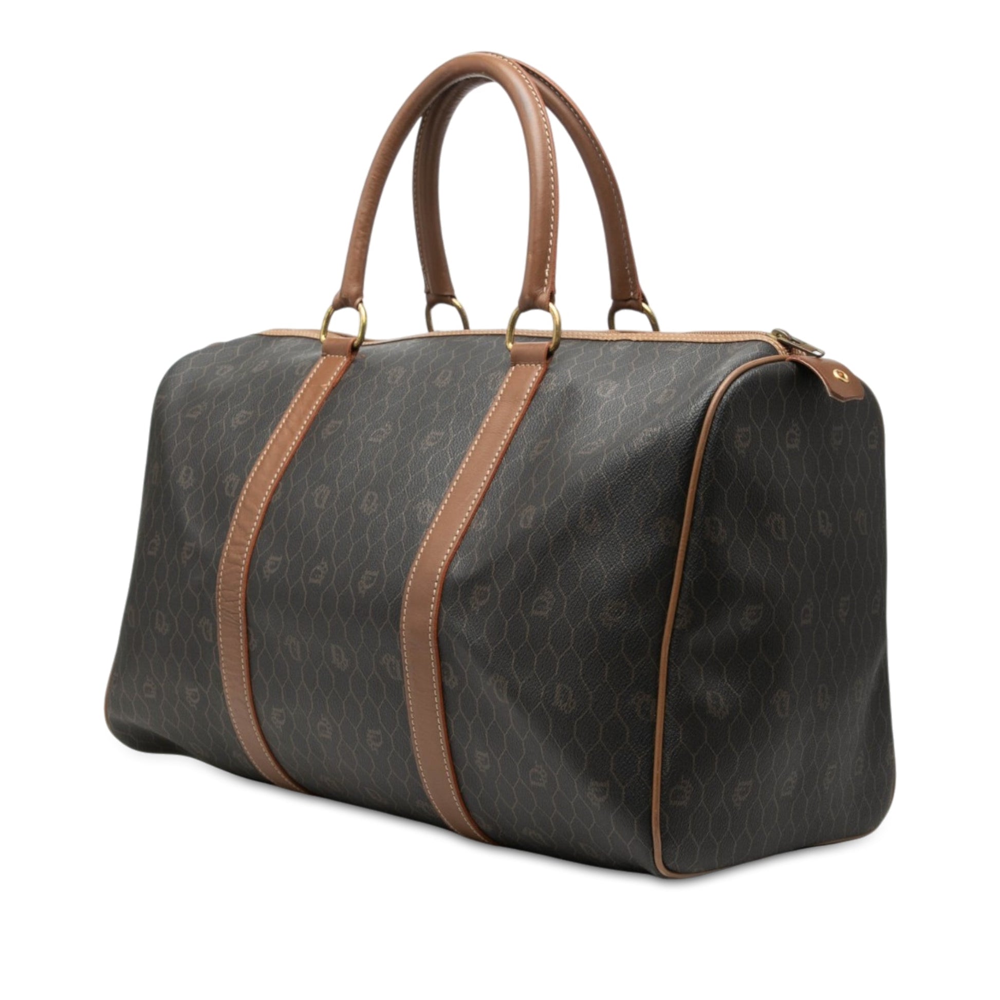 Dior Honeycomb Coated Canvas Boston Bag