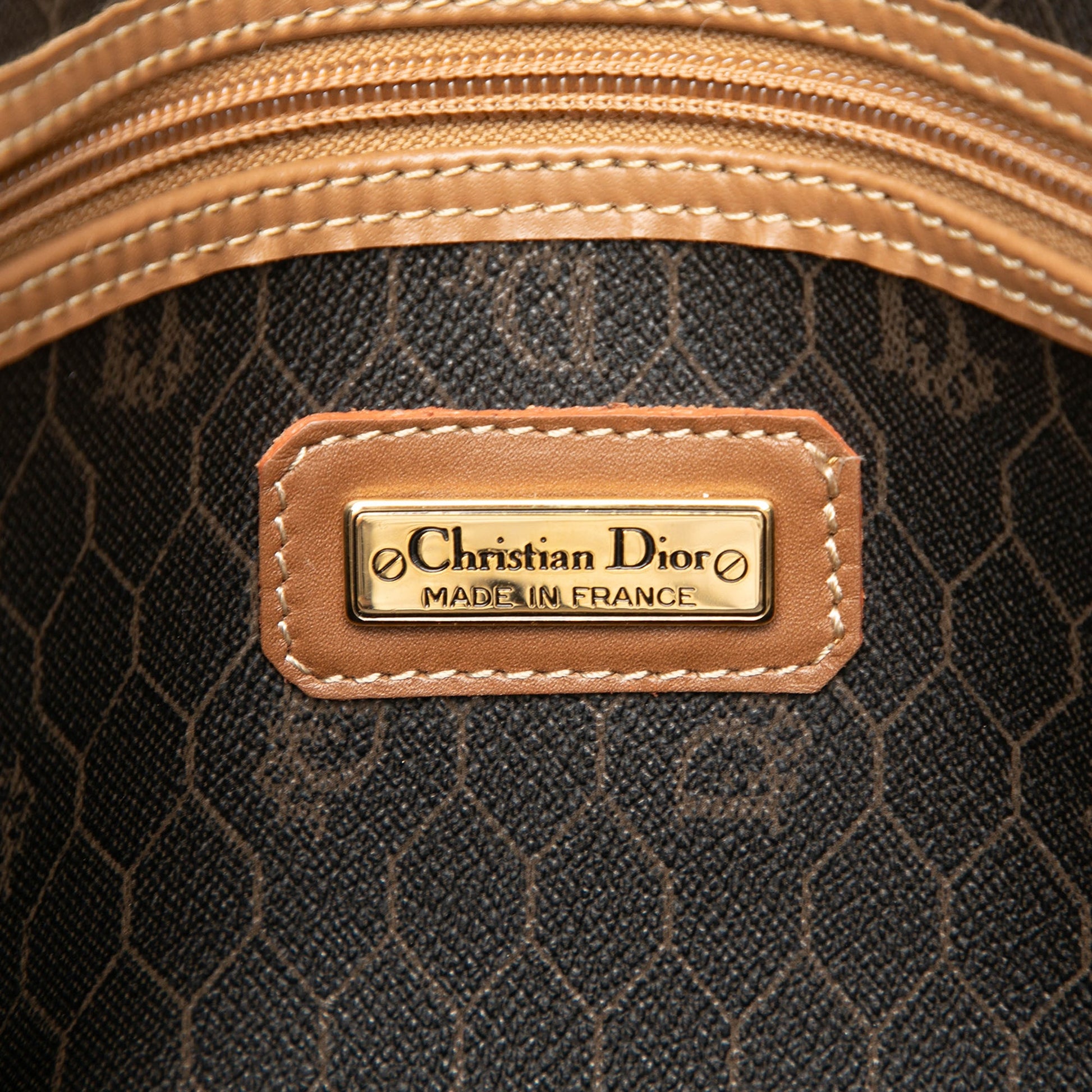 Dior Honeycomb Coated Canvas Boston Bag