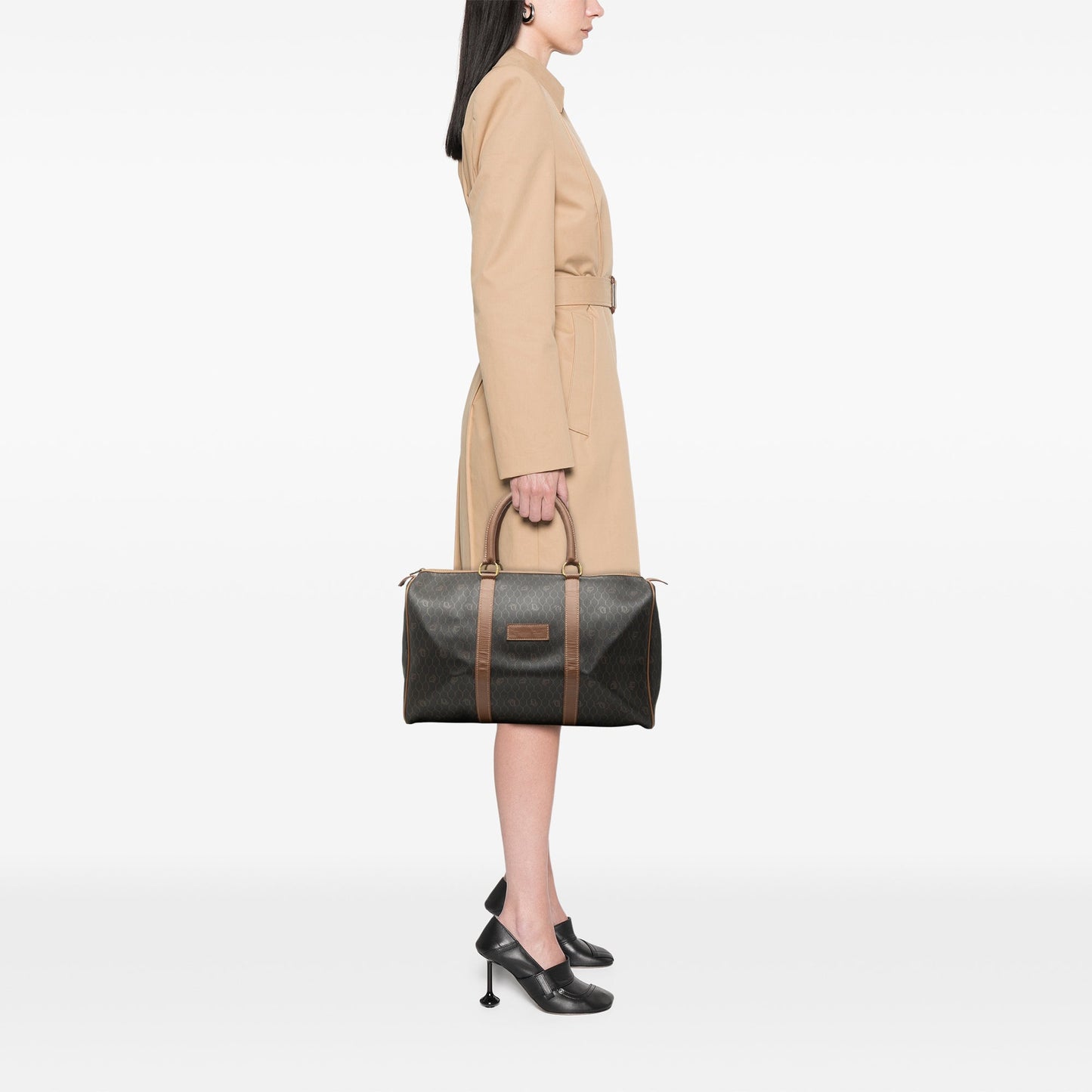 Dior Honeycomb Coated Canvas Boston Bag