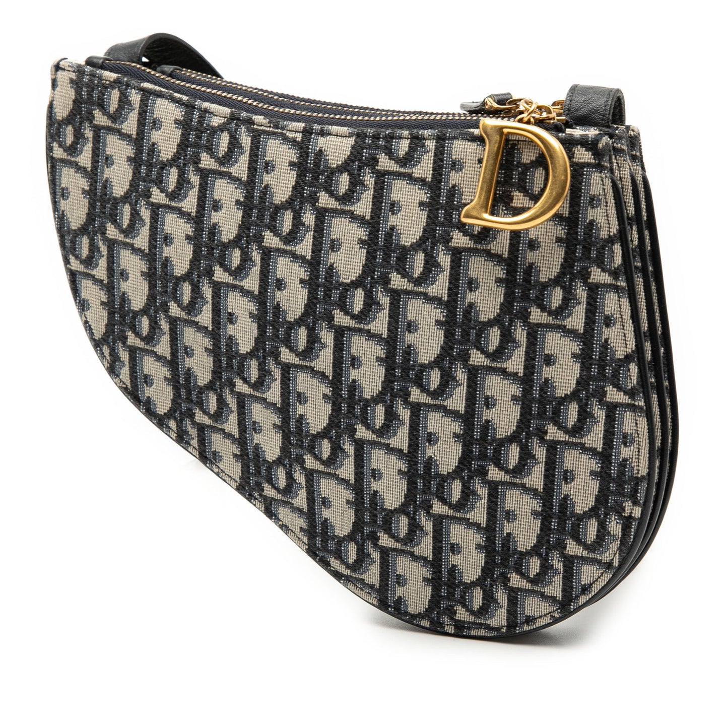 Dior Oblique Canvas Saddle Triple Zip Crossbody