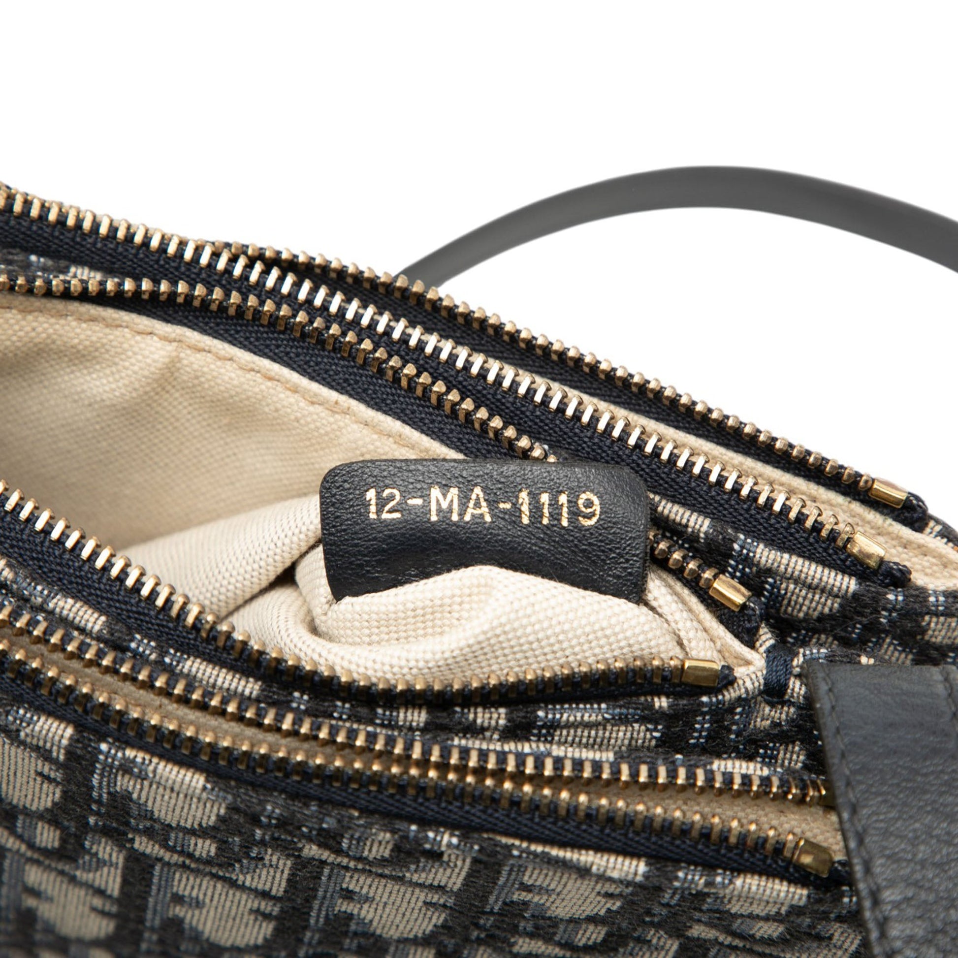 Dior Oblique Canvas Saddle Triple Zip Crossbody