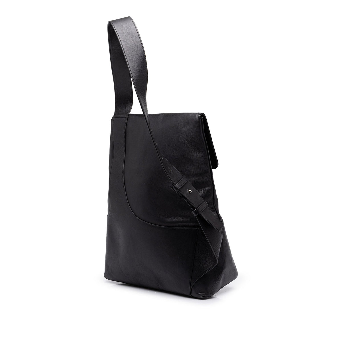 LOEWE Leather Anagram Sling Bag — Black