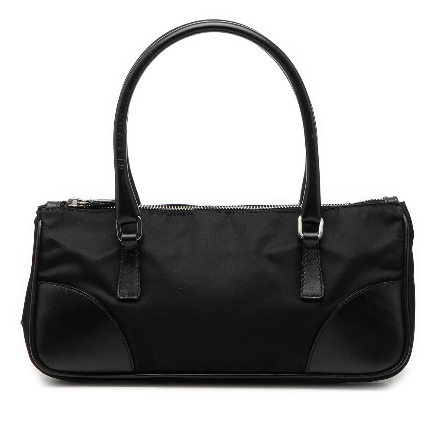 Vitello Trimmed Tessuto Handbag