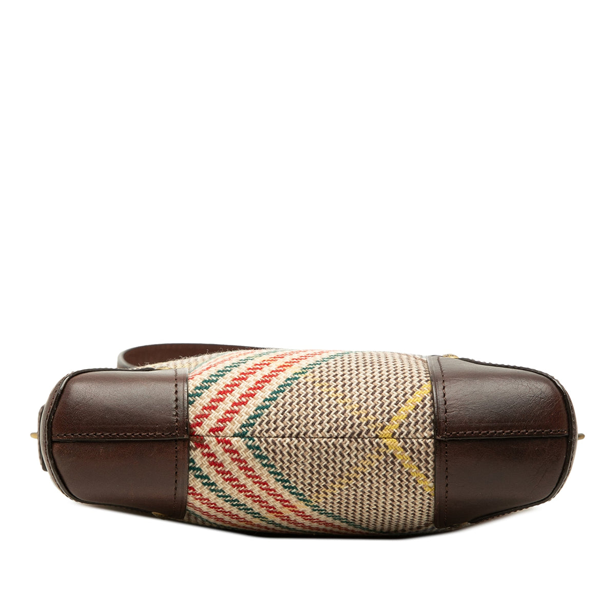 Burberry Nova Check Wool Crossbody — Brown