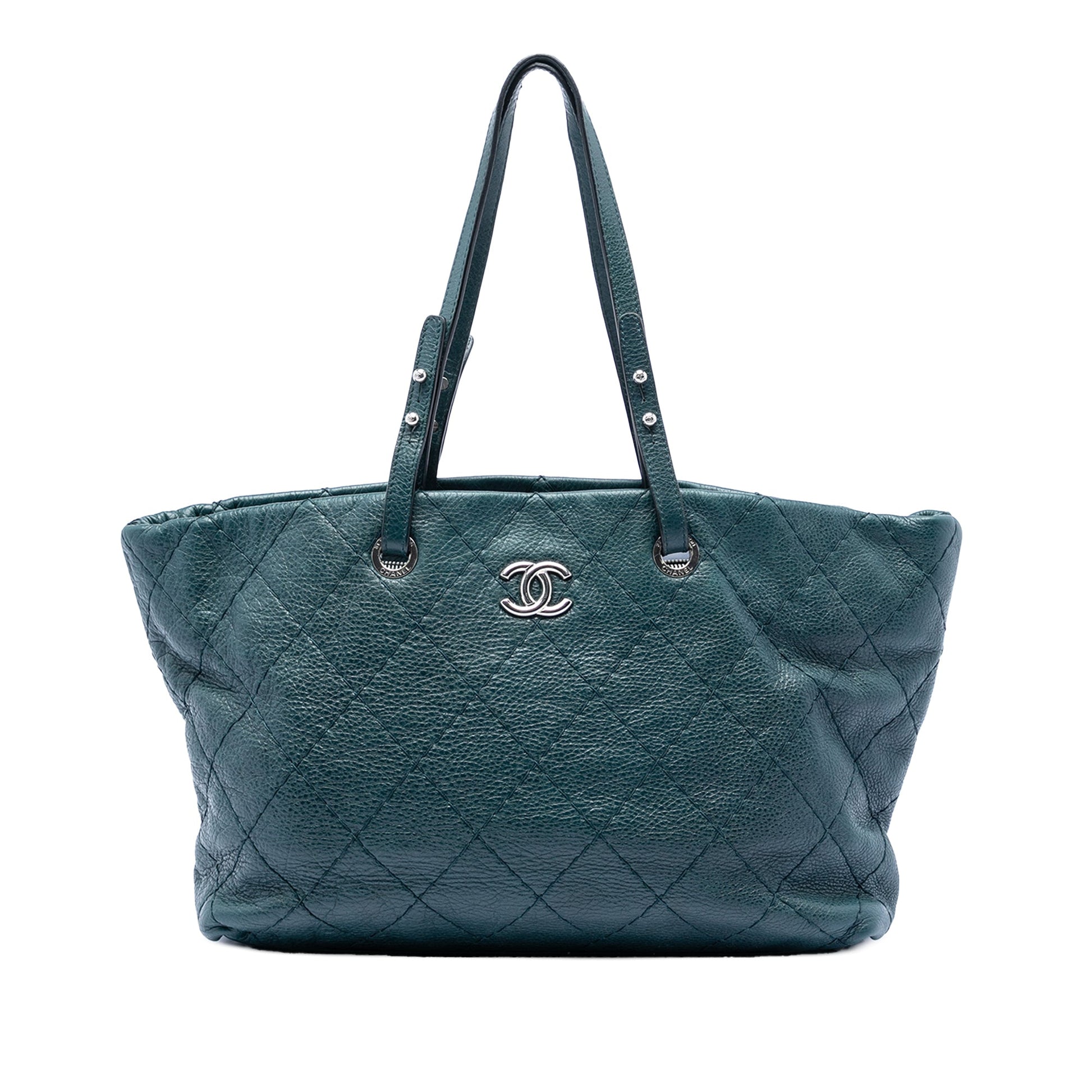 Chanel Large Glazed Calfskin On The Road Tote