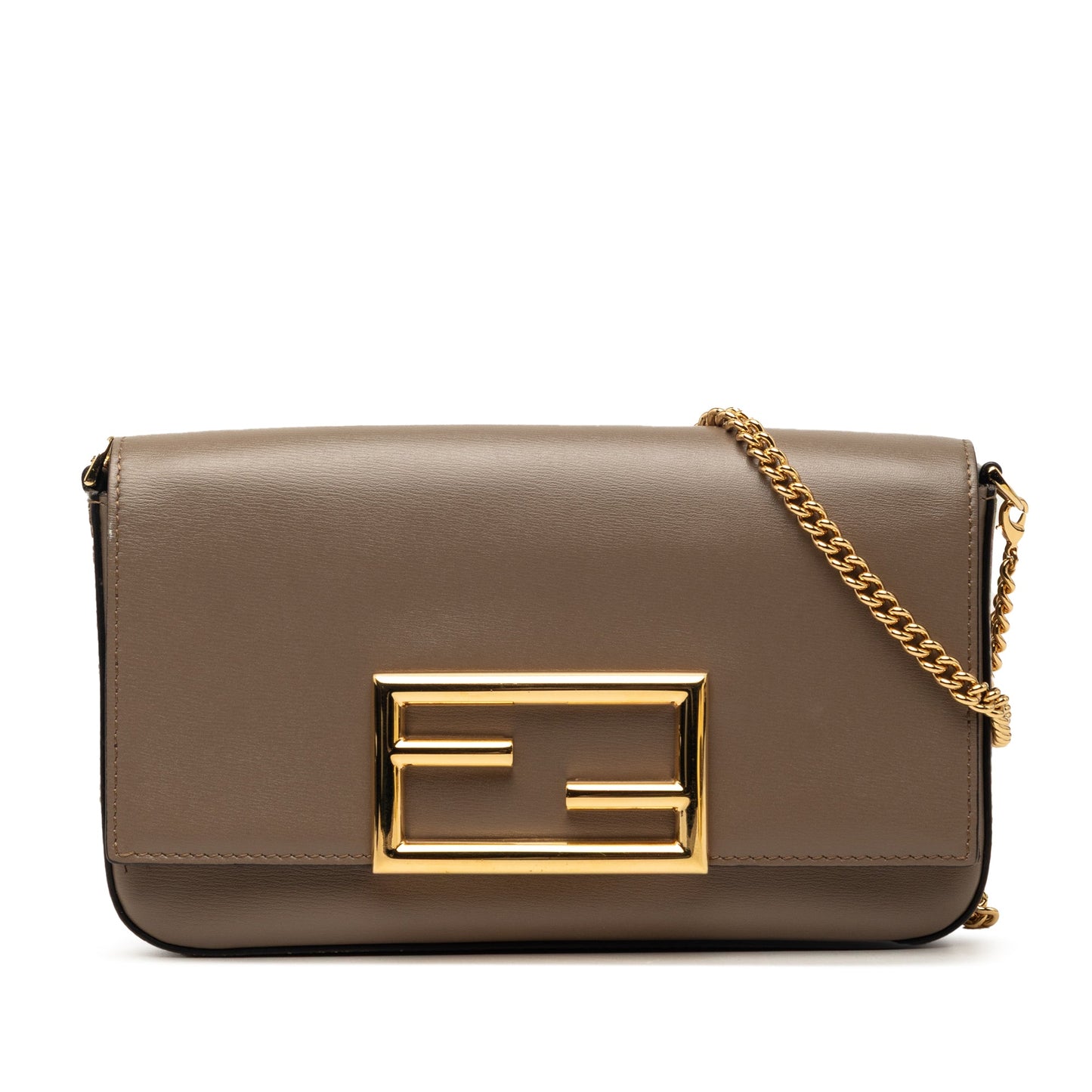 Fendi Smooth Calfskin Vitello Palmellato Wallet on Chain