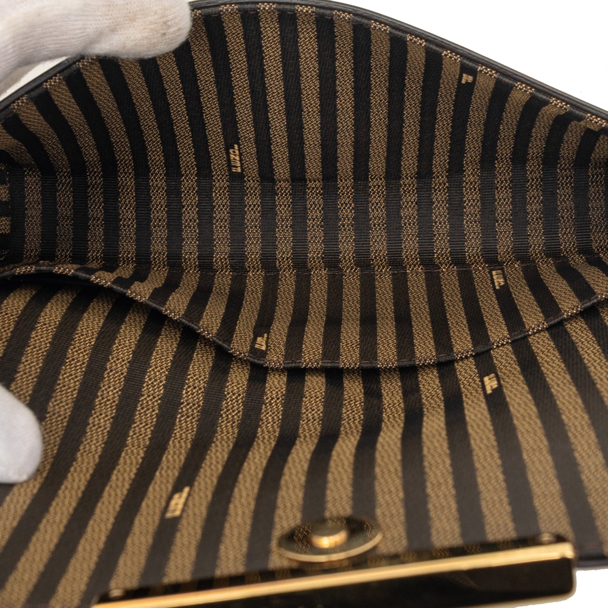 Fendi Smooth Calfskin Vitello Palmellato Wallet on Chain