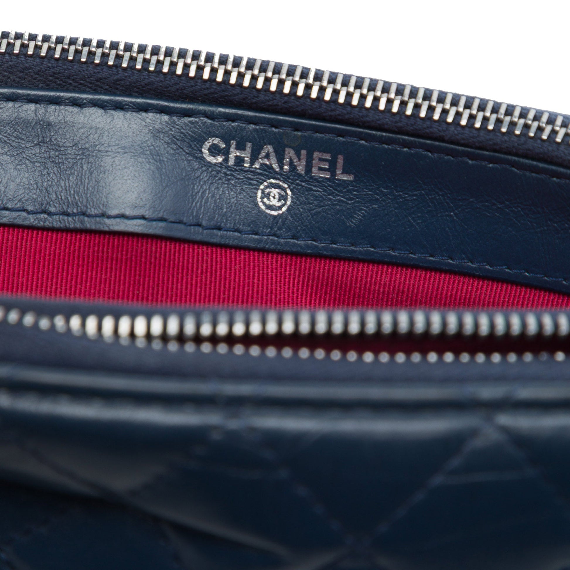 Chanel Bicolor Aged Calfskin Gabrielle Double Zip Clutch with Chain