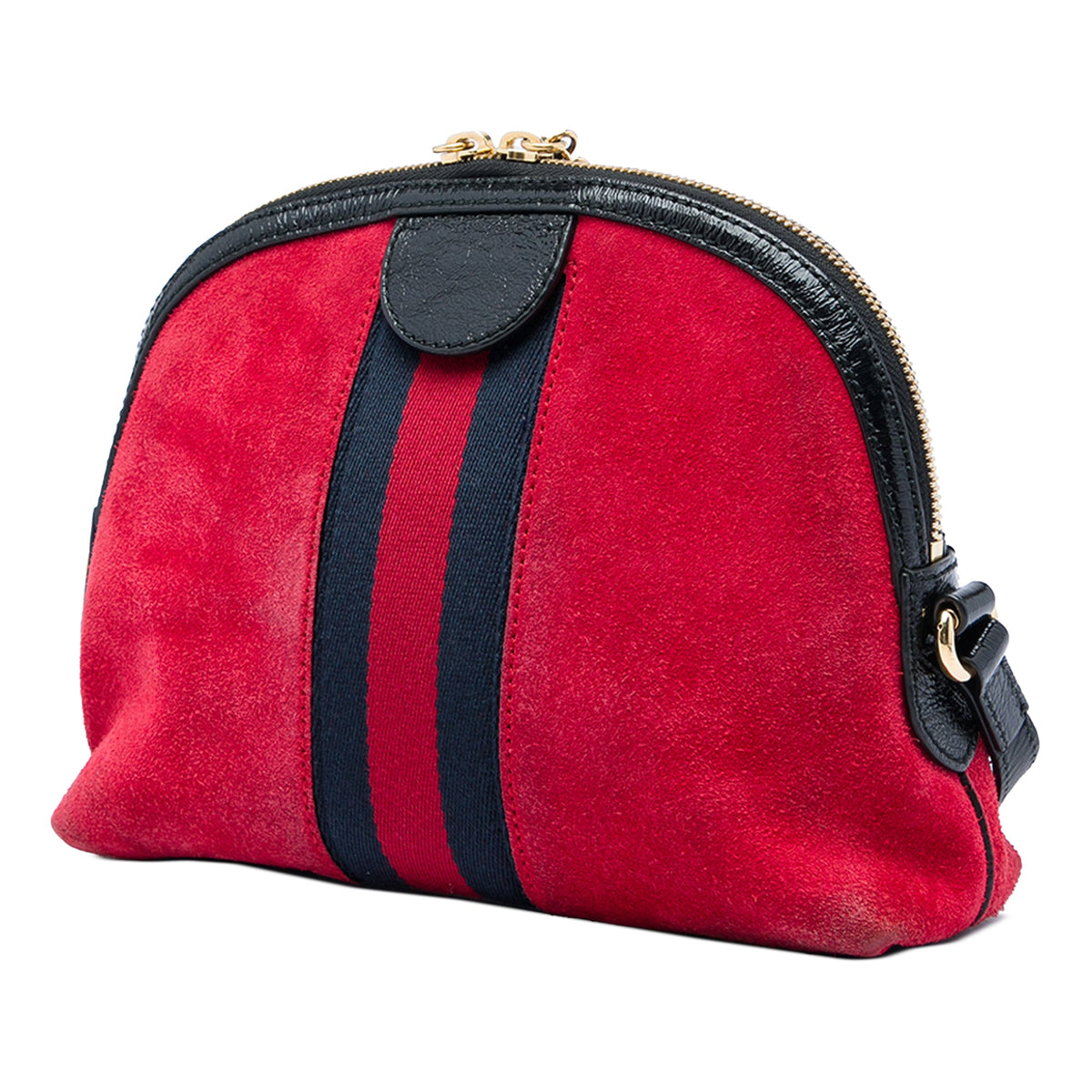Gucci Small Suede Web Ophidia Dome Crossbody