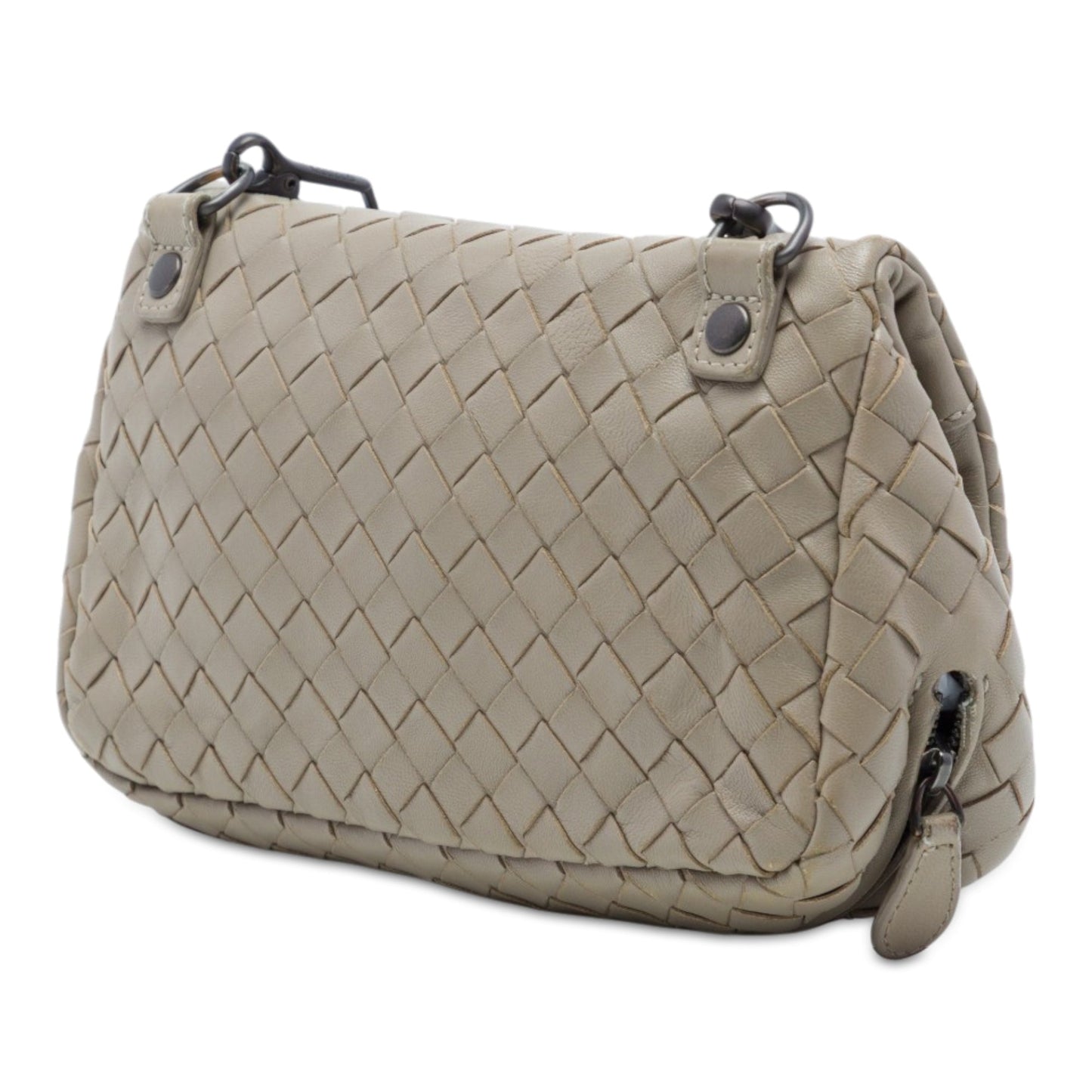 Bottega Veneta Mini Nappa Intrecciato Expandable Chain Flap Crossbody