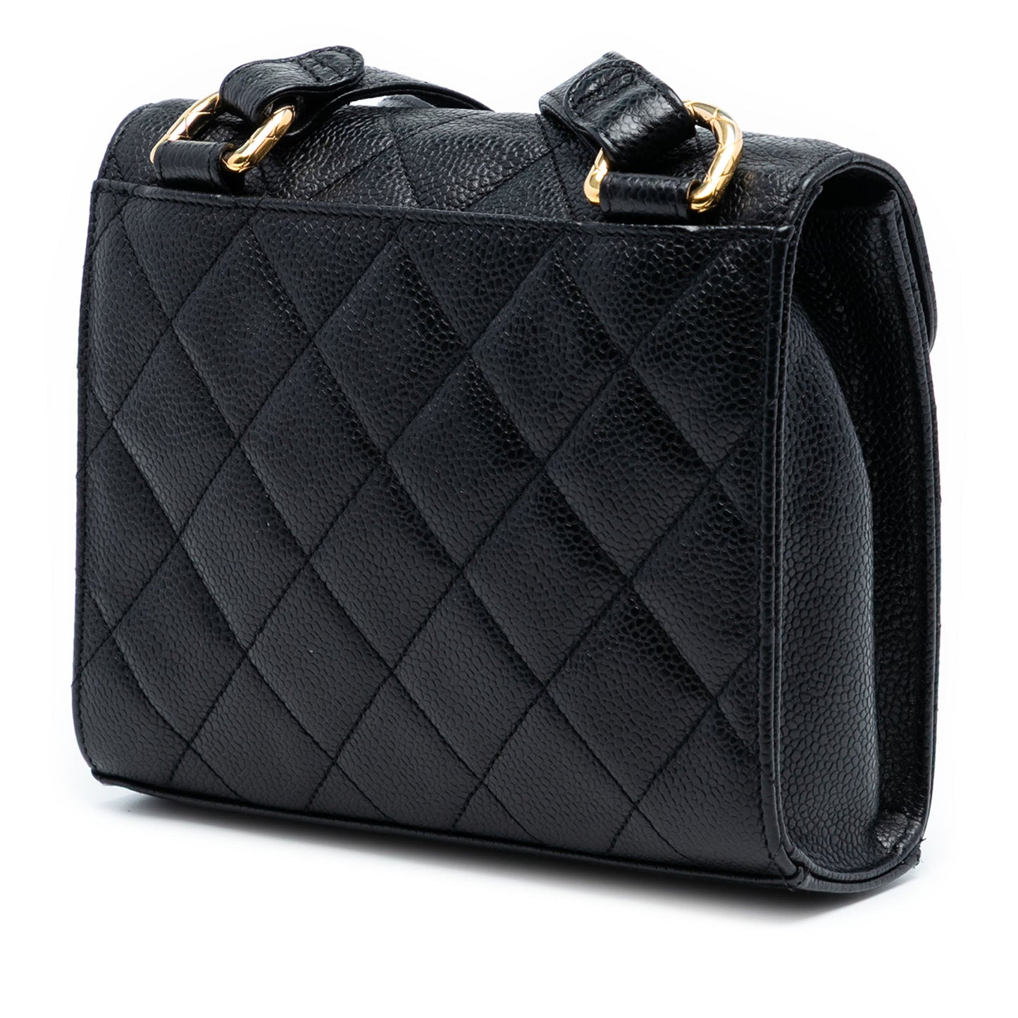 Chanel Mini CC Quilted Caviar Envelope Flap