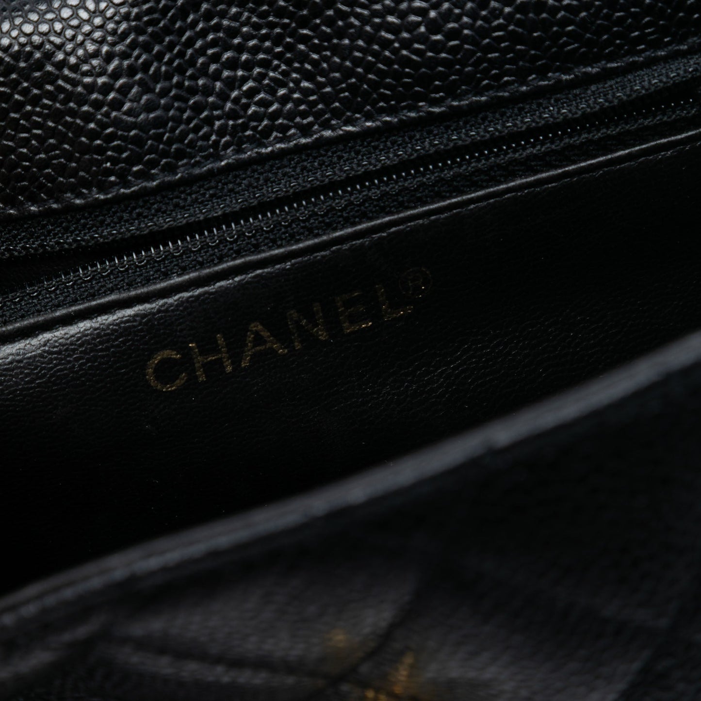Chanel Mini CC Quilted Caviar Envelope Flap