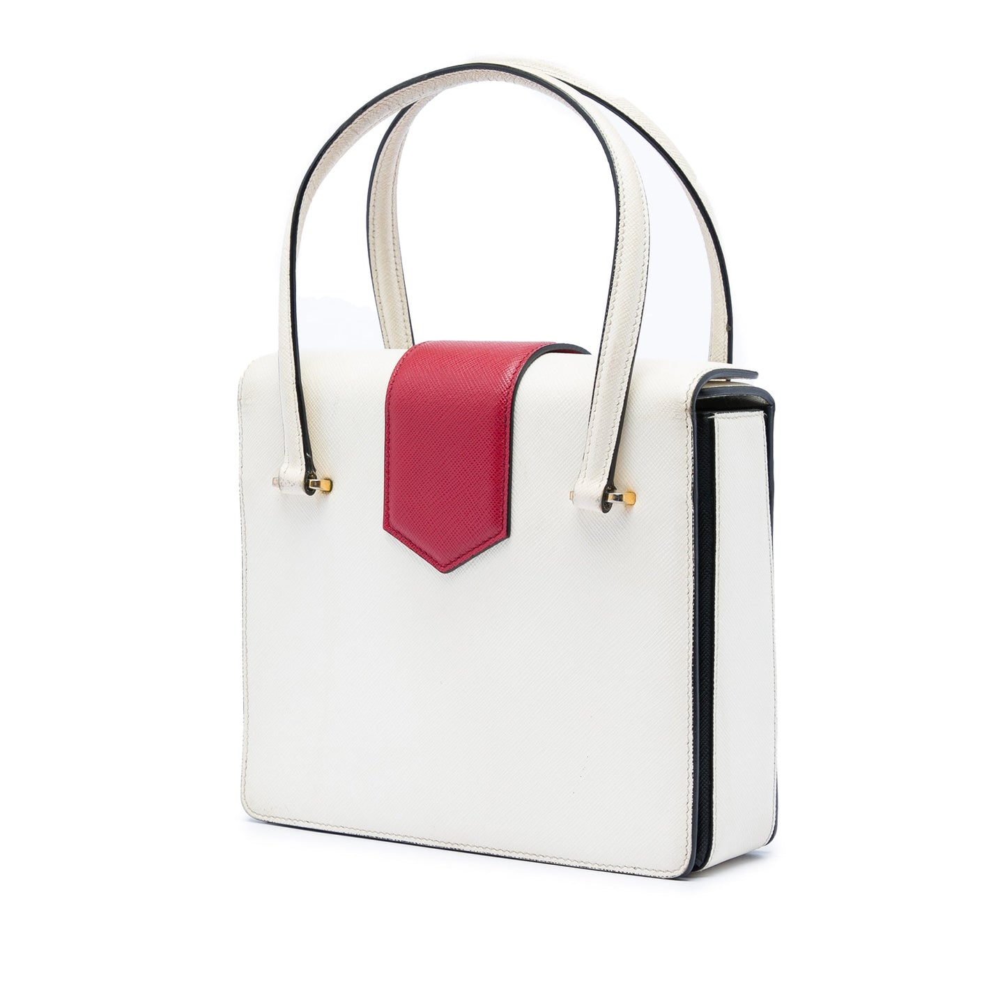 Prada Mini Saffiano Turnlock Handbag
