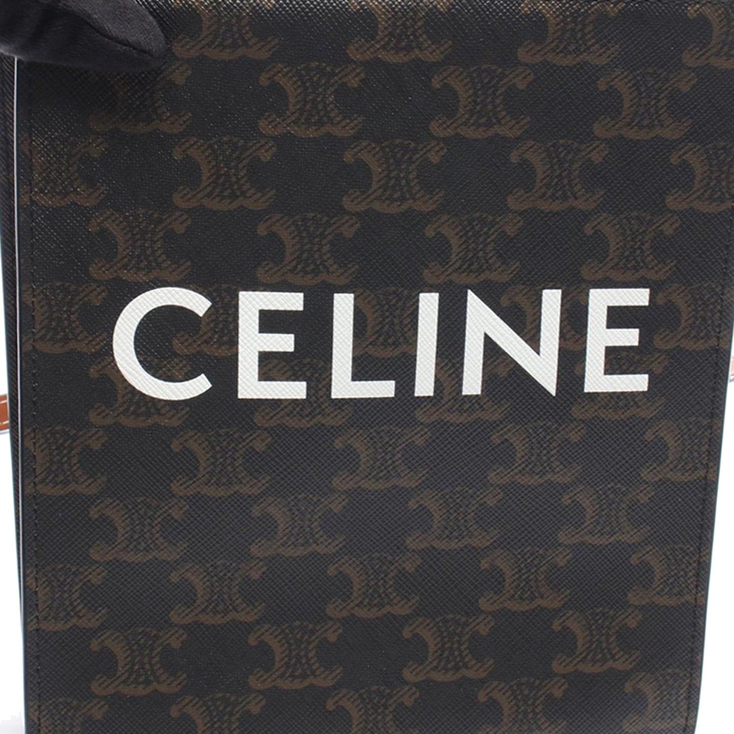 Celine Mini Triomphe Coated Canvas Vertical Cabas Satchel