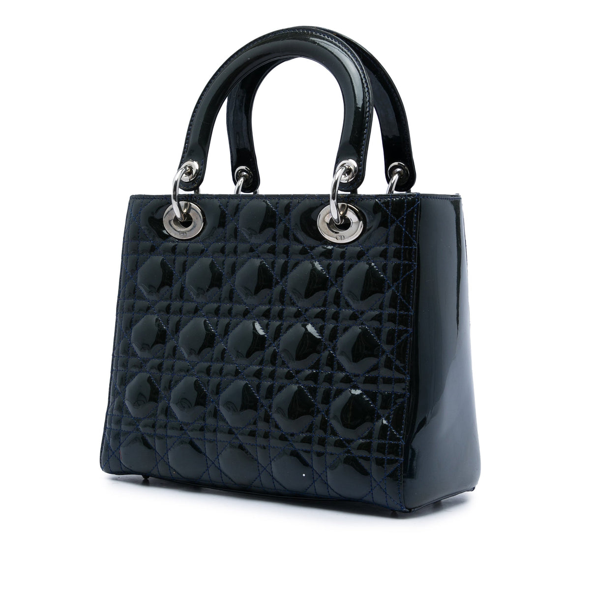 Dior Medium Patent Cannage Lady Dior
