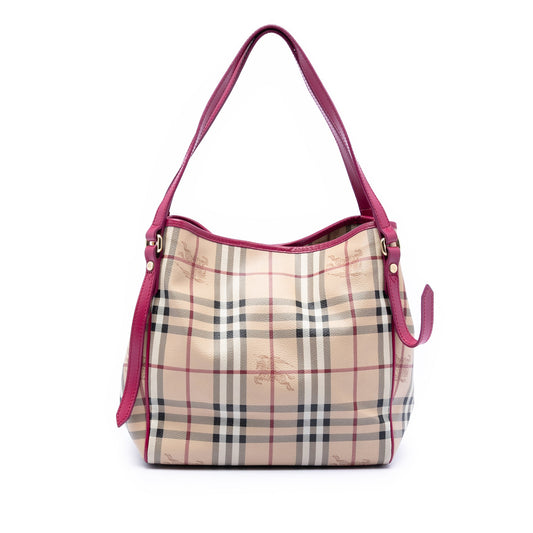 Burberry Small Haymarket Check Coated Canvas Canterbury Tote