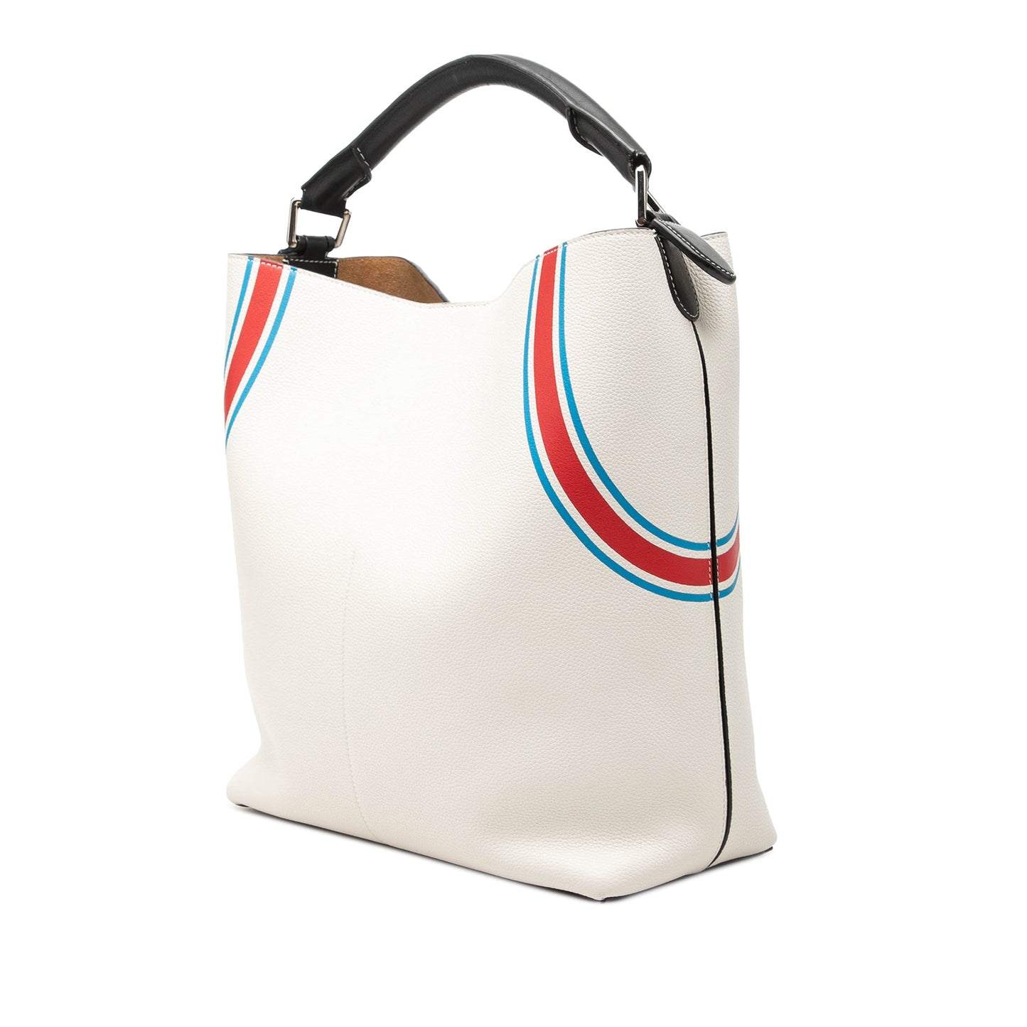LOEWE Paulas Ibiza Printed Leather T 22 Bucket Bag