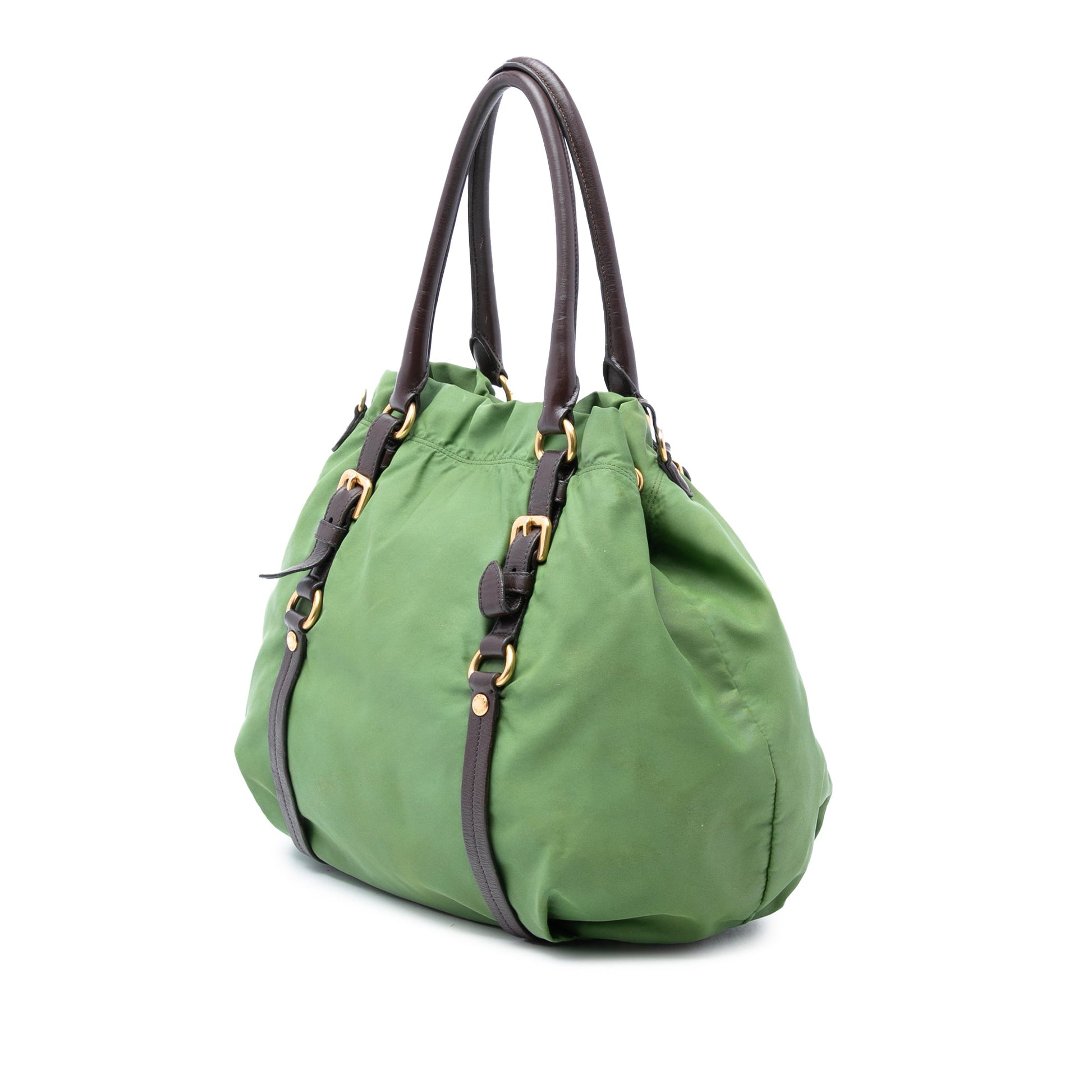 Prada Tessuto Canapa Logo Satchel