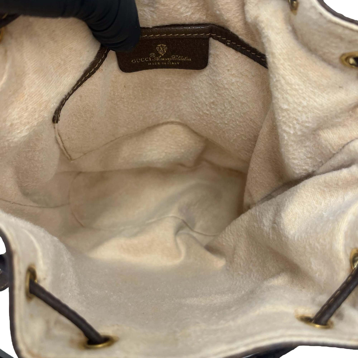Gucci GG Supreme Web Bucket Bag