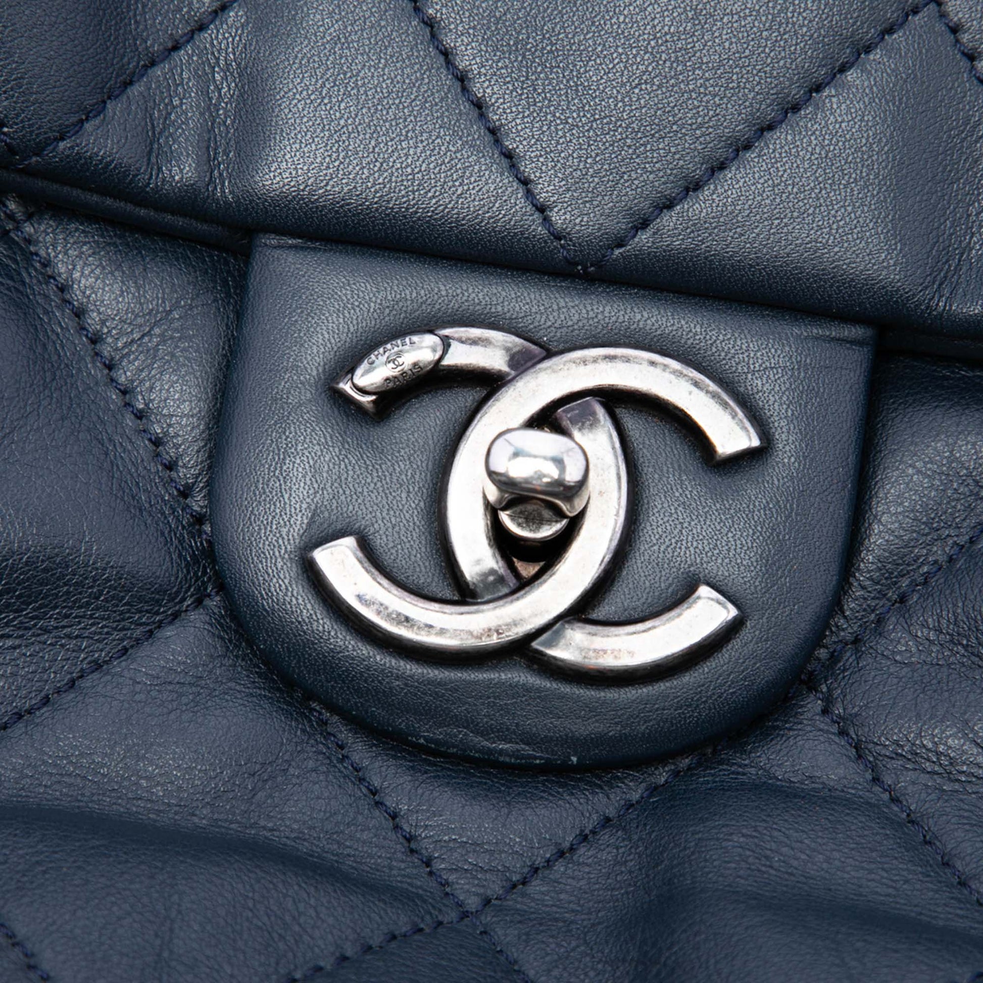 Chanel Quilted Calfskin Coco Pleats Flap